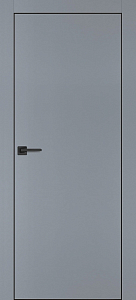 Товар Межкомнатная дверь PX-1 черная кромка с 4-х ст. Серый матовый