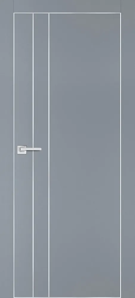 Фото Межкомнатная дверь PX-14  AL кромка с 4-х ст. Серый матовый
